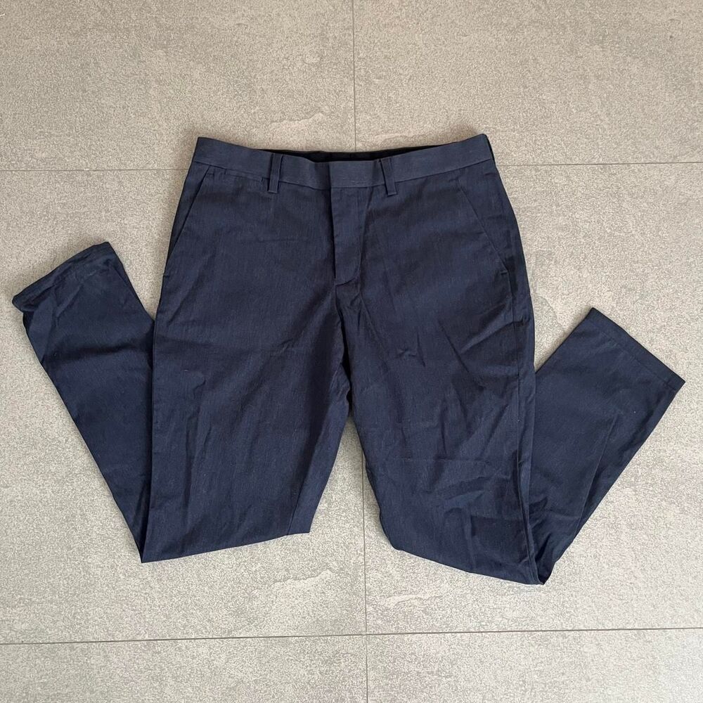 Express Men's Navy and Blue Trousers